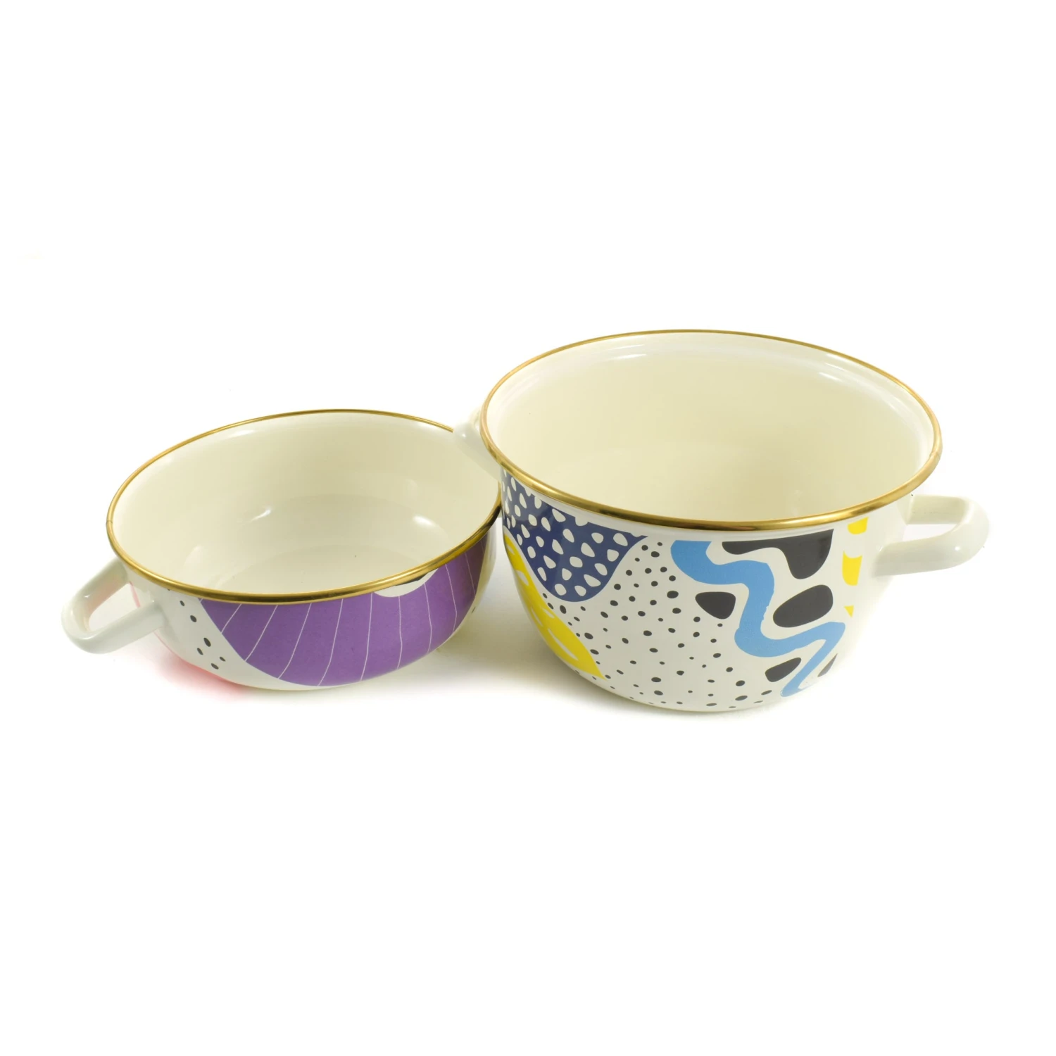 Kapka Cookware Abstract Enamel Mussel Pot 7 Kapka Cookware Abstract Enamel Mussel Pot