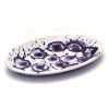 Kapka Splatter Madness Enamel Oval Serving Plate Purple 31cm Enamel - Kapka