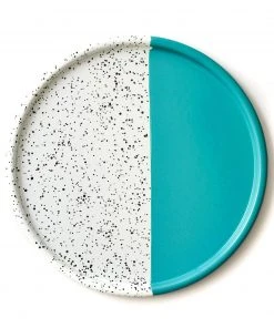 Kapka Colour Pop Enamel Tray Turquoise 32cm