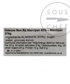 Odense Original Almond Marzipan 375g Ingredients