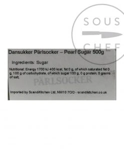 Dansukker Pearl Sugar 500g Ingredients
