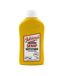 Johnny's Hot And Sweet Swedish Mustard 500g