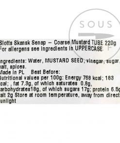 Slotts Hot Wholegrain Swedish Mustard Tube 220g