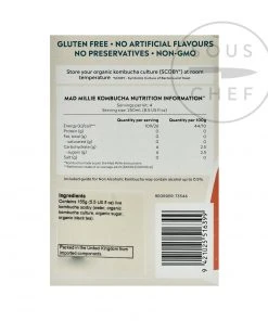 Mad Millie Kombucha Kit Ingredients