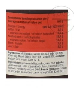 Ingredients Lucullus Sambal Manis 200g