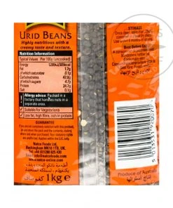 Natco Urid Beans Ingredients