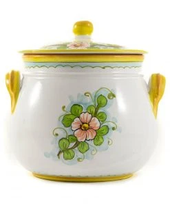 Ceramiche Toscane Pomegranate-Painted Terracotta Cooking Pot 20cm Cookware