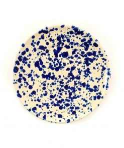 Puglia Handmade Tableware Puglia Blue Splatter Side Plate 19cm