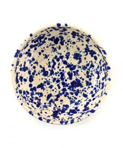 Puglia Handmade Puglia Blue Splatter Bowl 19cm