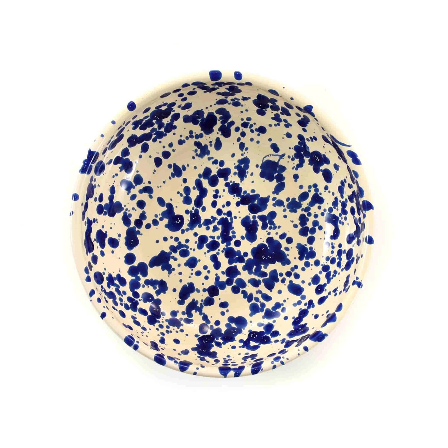 Puglia Handmade Puglia Blue Splatter Bowl 19cm 4 Puglia Handmade Puglia Blue Splatter Bowl 19cm