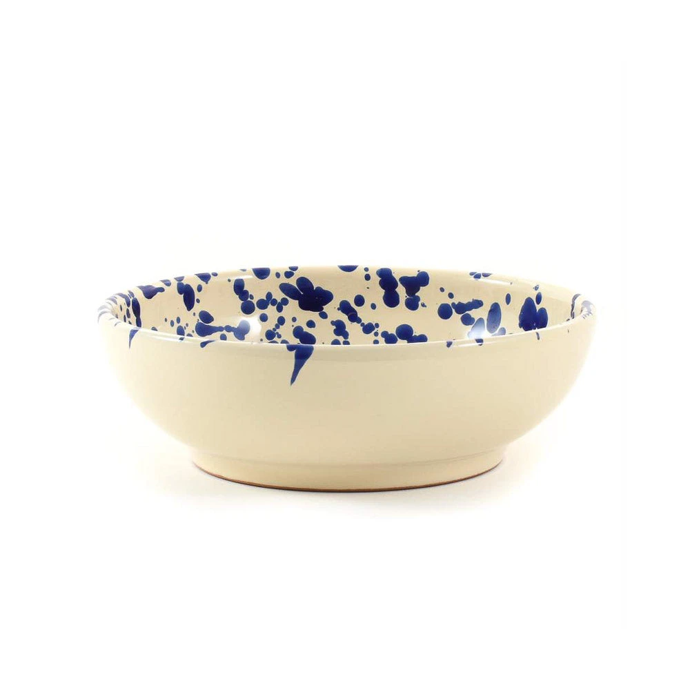 Puglia Handmade Puglia Blue Splatter Bowl 19cm 3 Puglia Handmade Puglia Blue Splatter Bowl 19cm