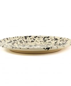 Puglia Handmade Puglia Black Splatter Dinner Plate 27cm