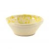 Puglia Handmade Tableware Puglia Yellow Splatter Bowl 12cm