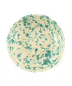 Puglia Handmade Puglia Aquamarine Splatter Bowl 19cm Tableware