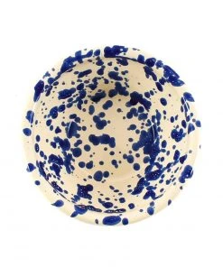 Puglia Handmade Tableware Puglia Blue Splatter Bowl 12cm