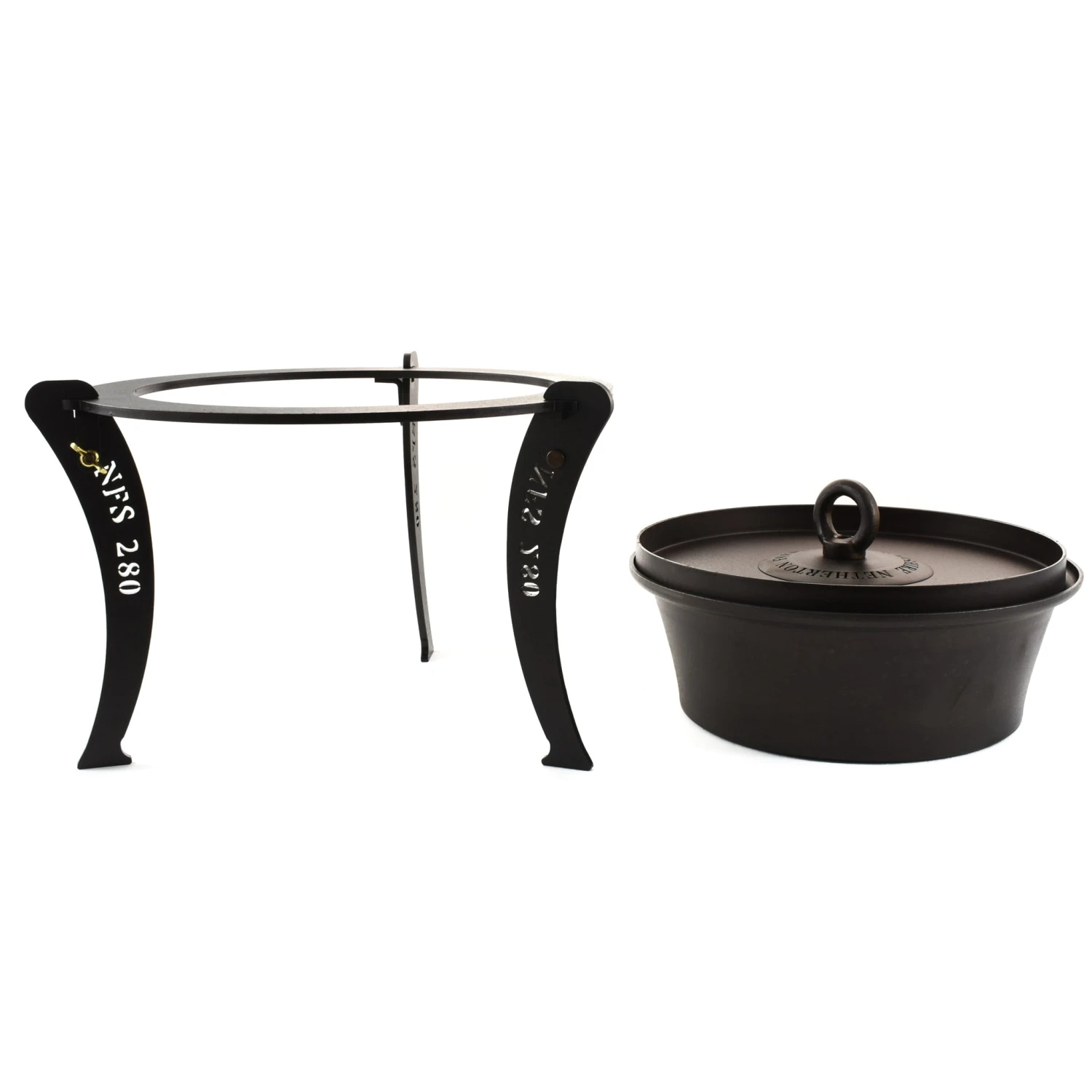 Netherton Foundry Dutch Oven With Hot Coal Lid And Stand 3 Netherton Foundry Dutch Oven With Hot Coal Lid And Stand