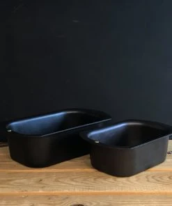 Netherton Foundry Spun Iron Loaf Tins Set Of 2
