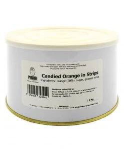 Pariani Candied Orange In Strips 2kg Ingredients
