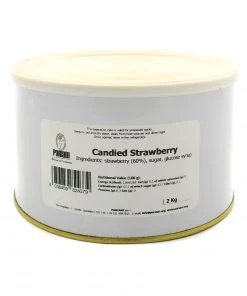 Pariani Candied Whole Wild Strawberry 2kg Ingredients