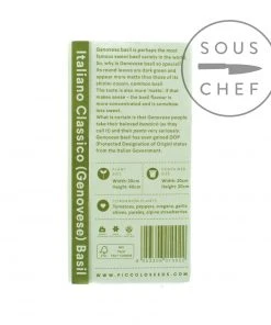 Ingredients Piccolo Genovese Basil Seeds