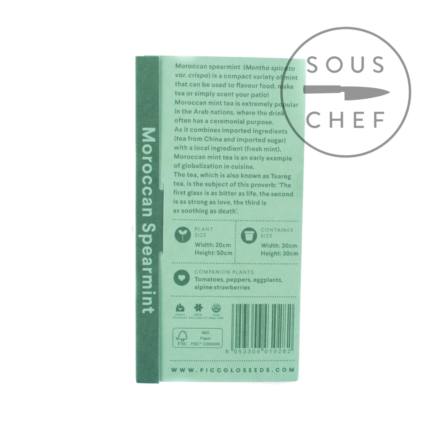 Piccolo Moroccan Spearmint Seeds Ingredients 4 Piccolo Moroccan Spearmint Seeds Ingredients