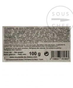 Ingredients Pommery Voatsiperifery Pepper Mustard 100g
