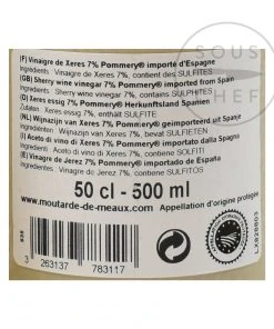 Pommery Sherry Vinegar 500ml 7 Pommery Sherry Vinegar 500ml