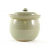Sauerkraut Pots Cookware Handmade Stoneware Fermenting Crock In Green 2 Litre
