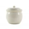 Sauerkraut Pots Handmade Stoneware Fermenting Crock In White 2 Litre
