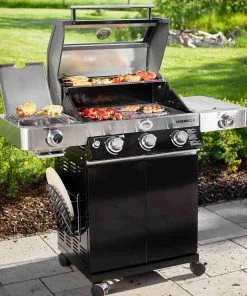 Rosle Videro G3-S Vario+ Gas BBQ Black Cookware