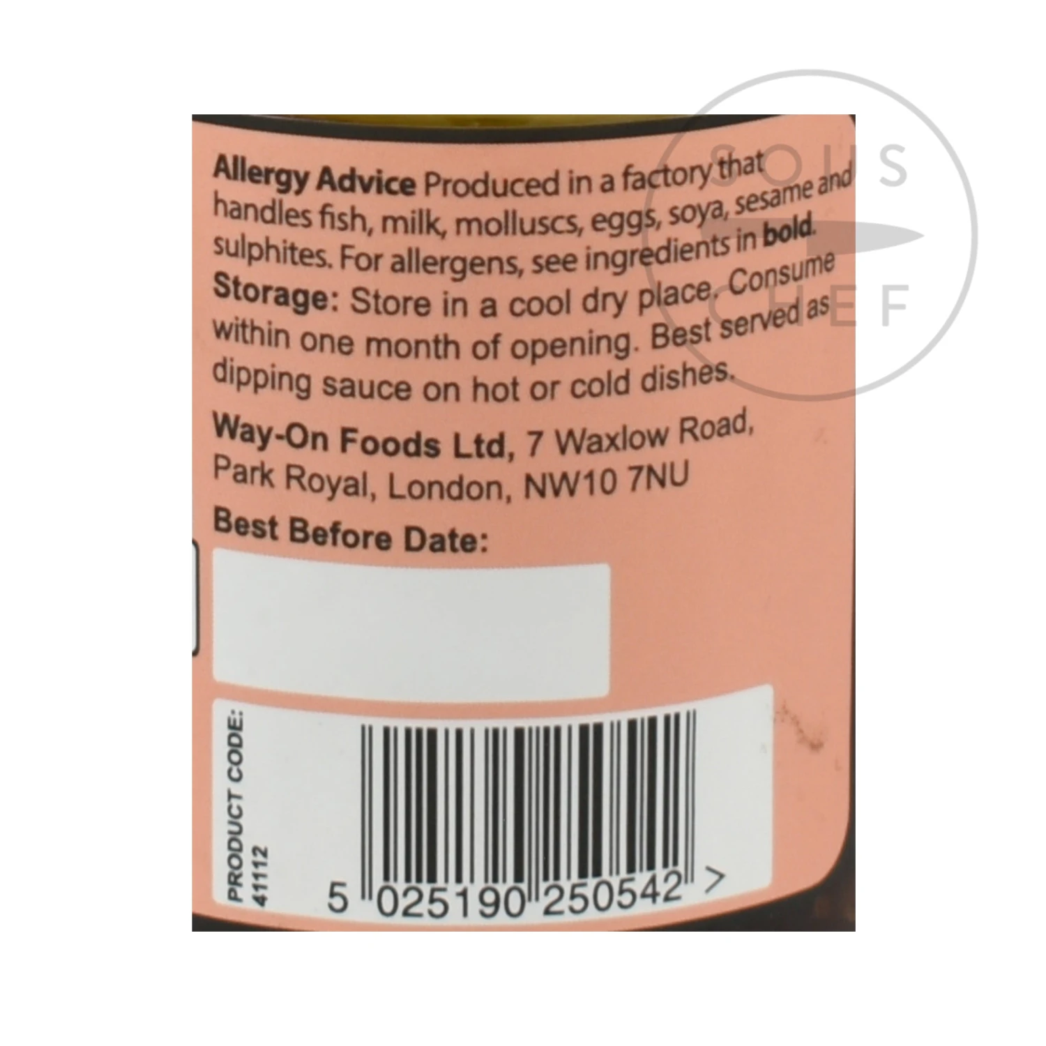 Way-On Sichuan Chilli Oil 110g Ingredients 4 Way-On Sichuan Chilli Oil 110g Ingredients