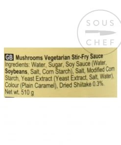 Lee Kum Kee Vegetarian Stir-Fry Sauce 510g Ingredients