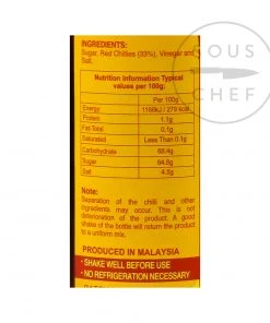 Lingham's Original Sweet Chilli Sauce 358g Ingredients