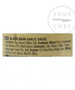 Lee Kum Kee Black Bean Sauce With Garlic 368g Ingredients