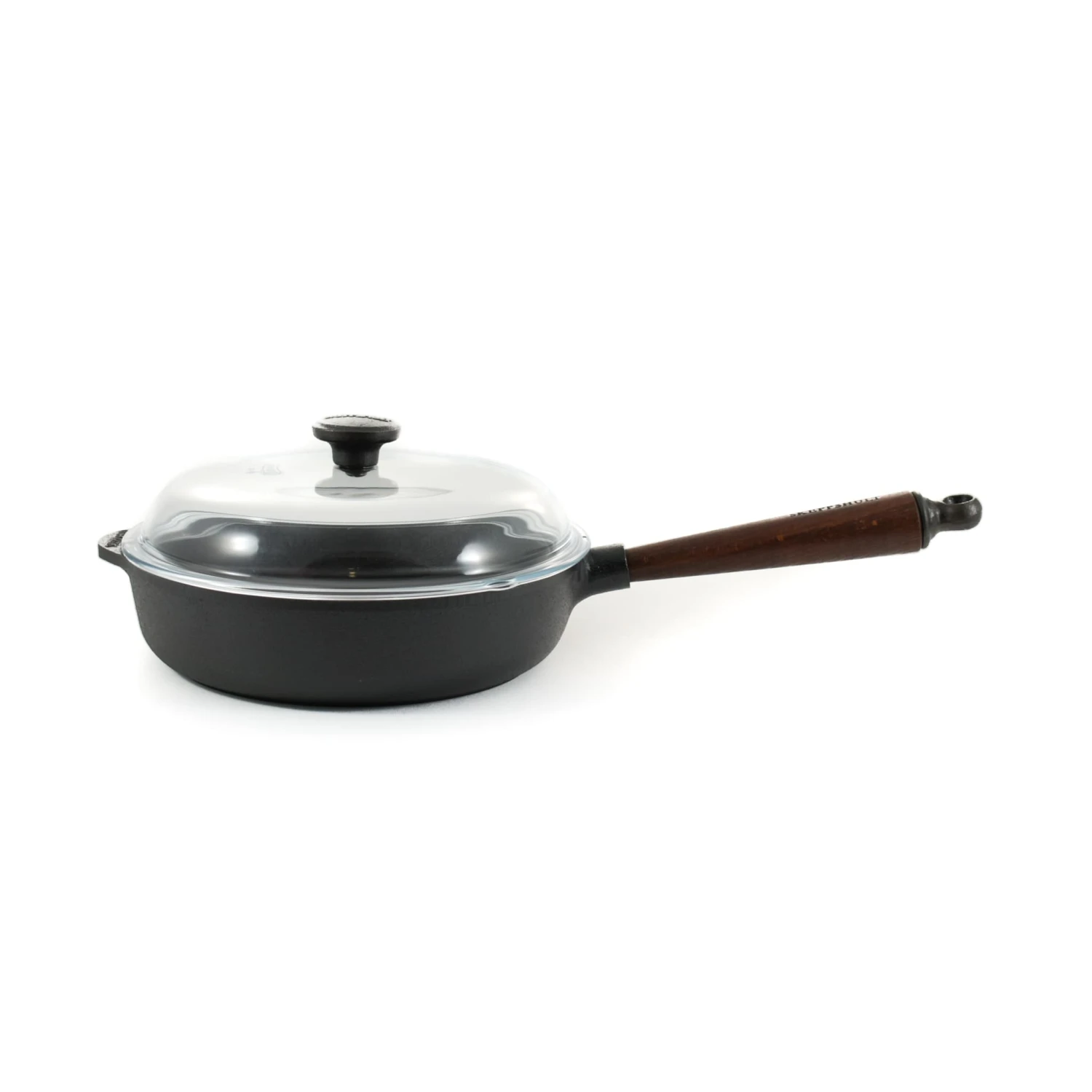 Damaged Box Skeppshult Traditional Cast Iron Deep Saute Pan With Lid 25cm