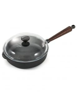 Damaged Box Skeppshult Traditional Cast Iron Deep Saute Pan With Lid 25cm