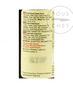 Lee Kum Kee Panda Oyster Sauce 510g Ingredients