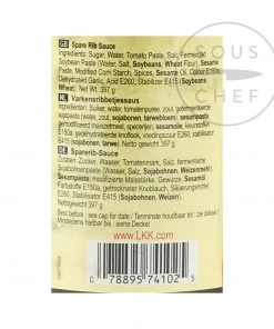 Lee Kum Kee Spare Rib Sauce 397g Ingredients