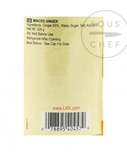 Ingredients Lee Kum Kee Minced Ginger 326g