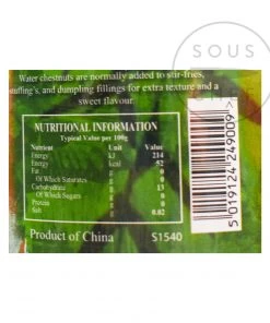 Ingredients Golden Swan Whole Water Chestnuts 227g