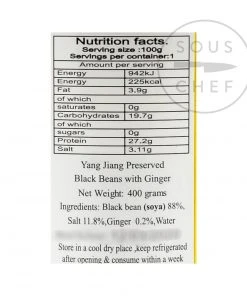 Yang Jiang Preserved Black Beans 400g