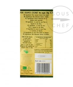 Ingredients Khanum Pure Coco Cream 200g