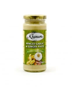 Ingredients Khanum Minced Garlic & Ginger 220g