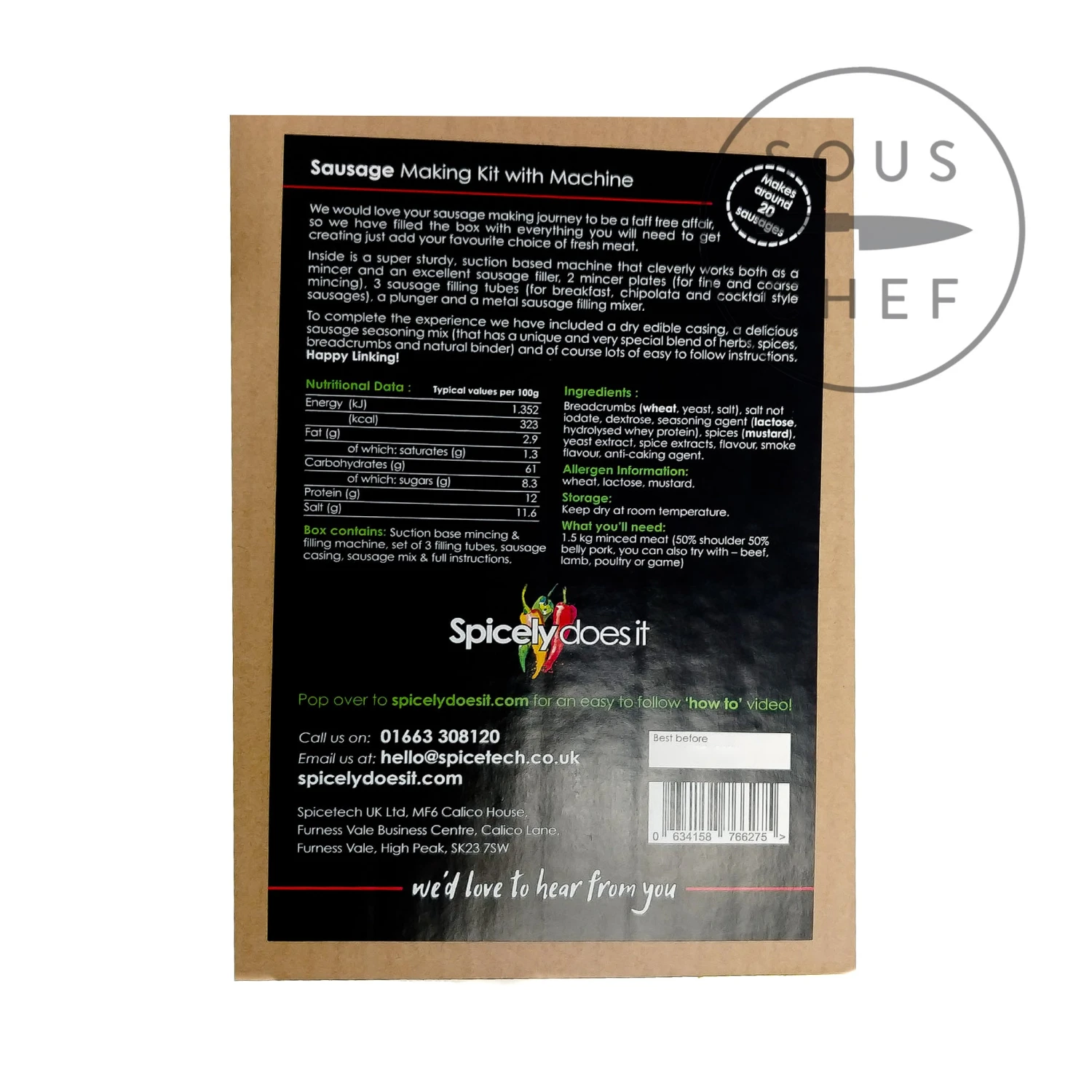 Spicely Does It Sausage Making Kit With Machine Ingredients 7 Spicely Does It Sausage Making Kit With Machine Ingredients