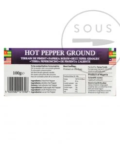 Ingredients Mother Africa Ground Hot Pepper 100g