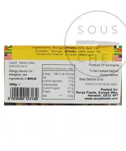 Ingredients Mother Africa Bonga Shawa Fillet 100g