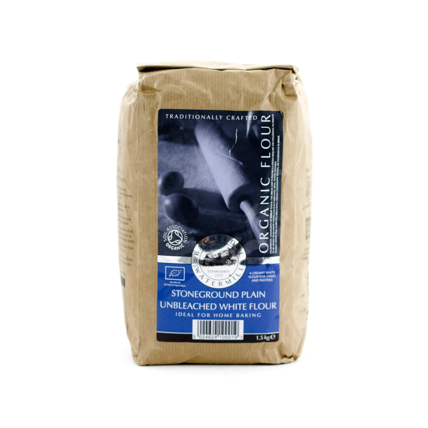 Bacheldre Watermill Bacheldre Organic Stoneground Unbleached Strong White Flour 1.5kg 3 Bacheldre Watermill Bacheldre Organic Stoneground Unbleached Strong White Flour 1.5kg