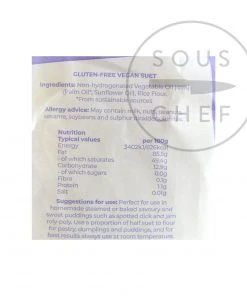 Suma Prepacks Gluten Free Vegetarian Suet 250g