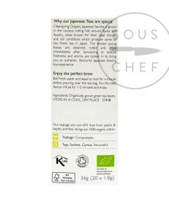 Ingredients Clearspring Sencha Green Tea - 20 Bags