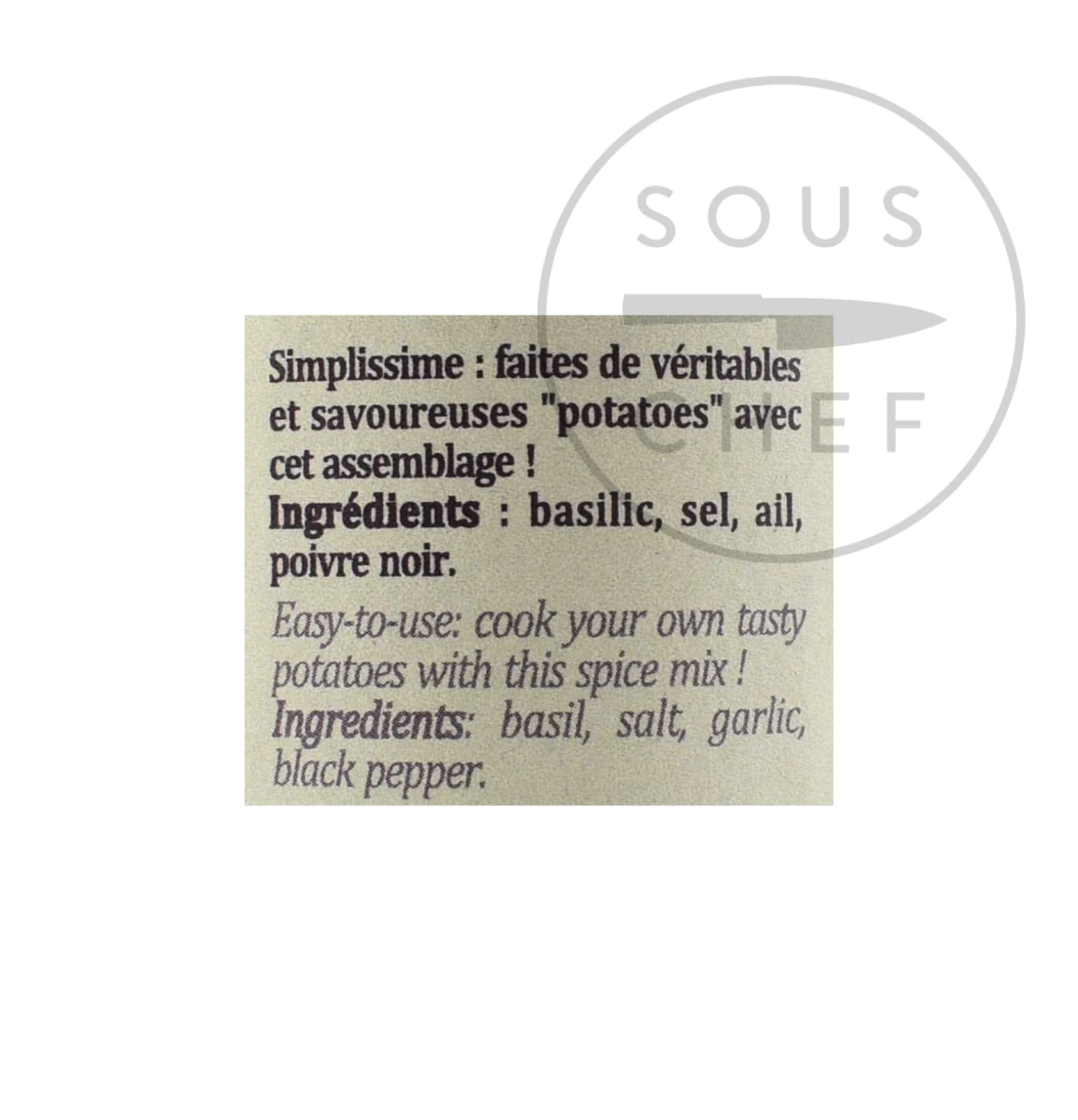 Terre Exotique Potato Seasoning 25g 8 Terre Exotique Potato Seasoning 25g